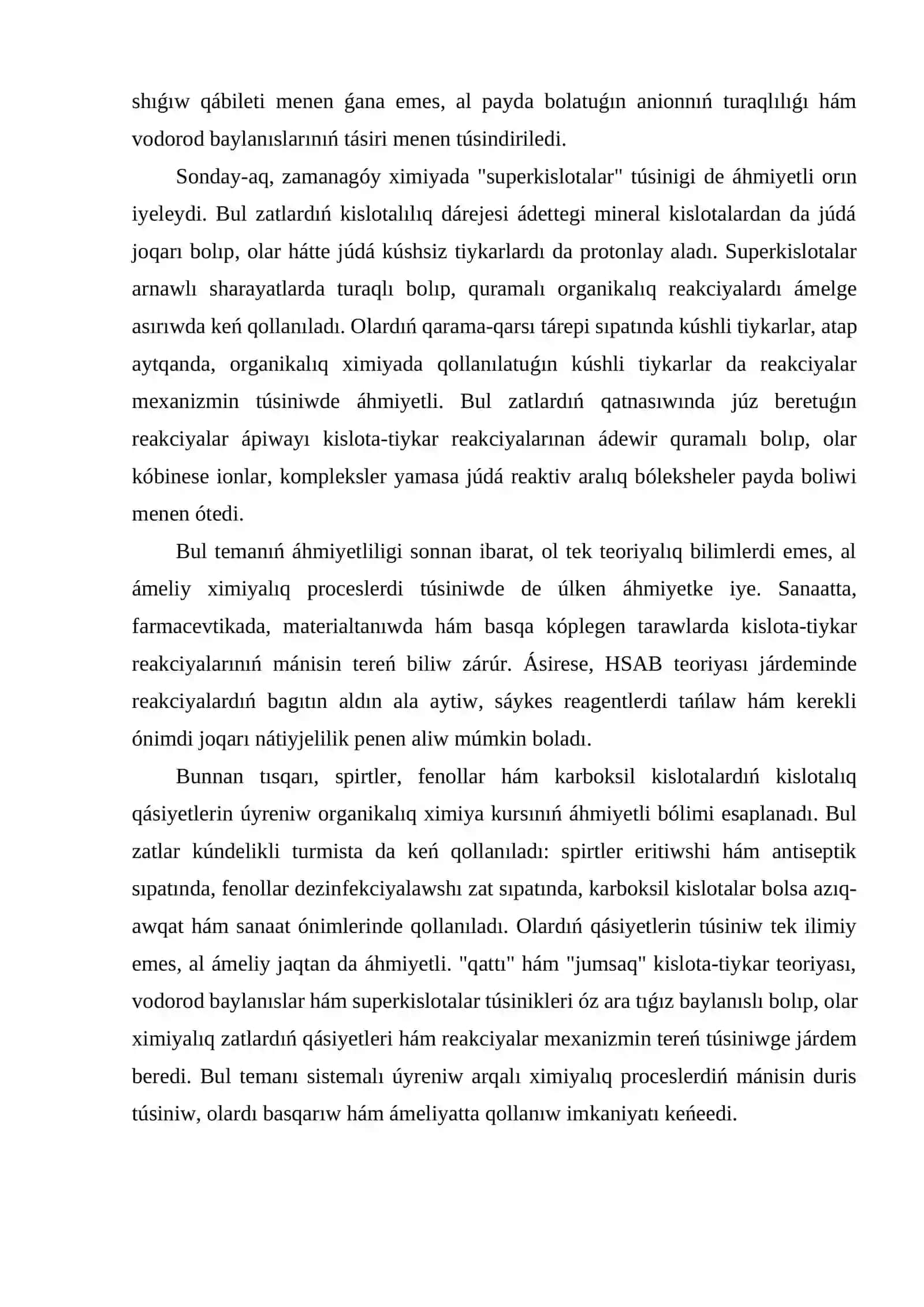 "Qattı" hám "jumsaq" kislota-tiykar teoriyası 3