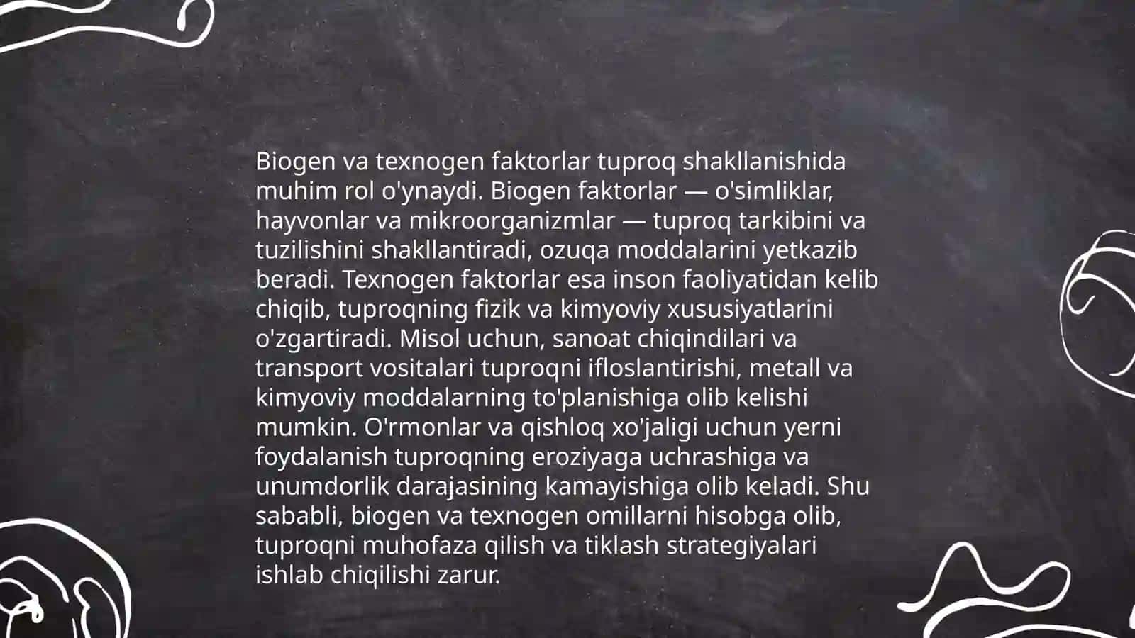 Biogen va texnogen chiziqlar ustida shakillangan tuproqlar 3