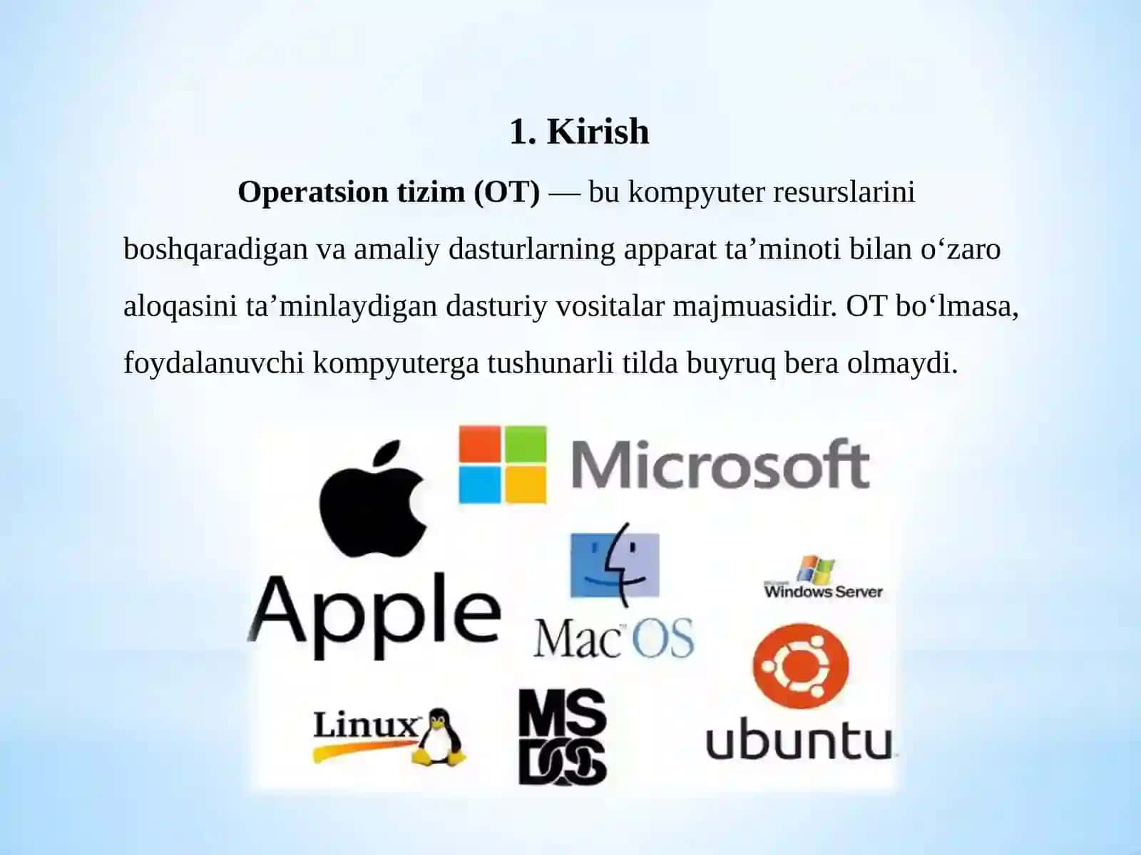 Operatsion tizimlar va ularning turlari 3