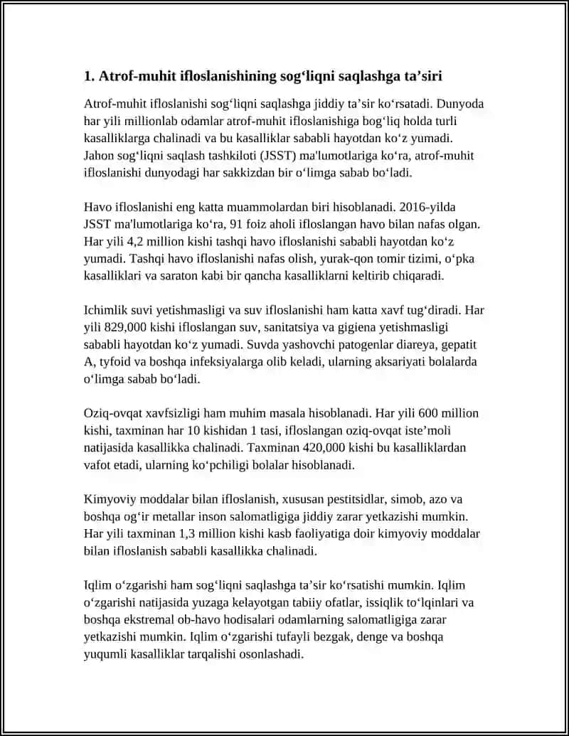 ATROF-MUHIT VA INSON SALOMATLIGIGA IQTISODIY RIVOJLANISHNING TA'SIRI 3