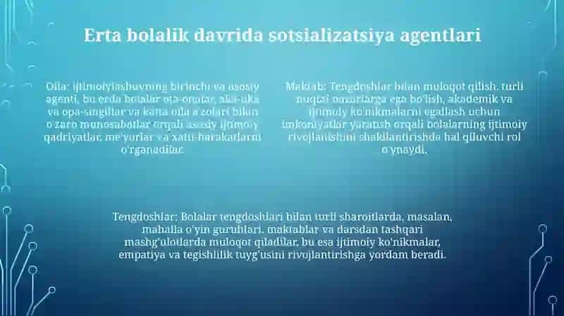 Yosh Davrida Shaxs Ijtimoiylashuvning O'Ziga Xosligi 3