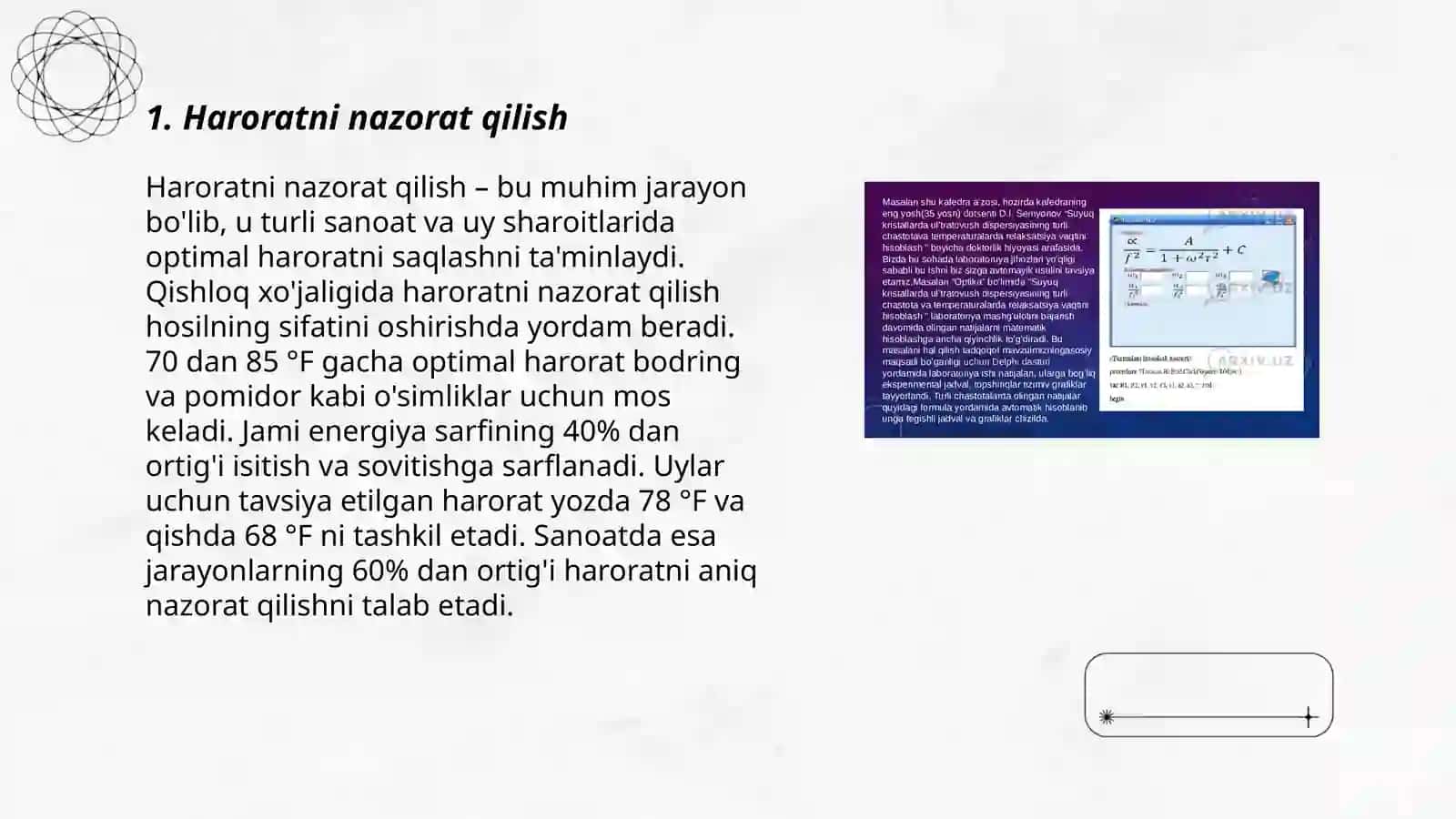 Don va don mahsulotlarini saqlashda nazorat qilinadigan va boshqariladigan texnologik parametrlar 3