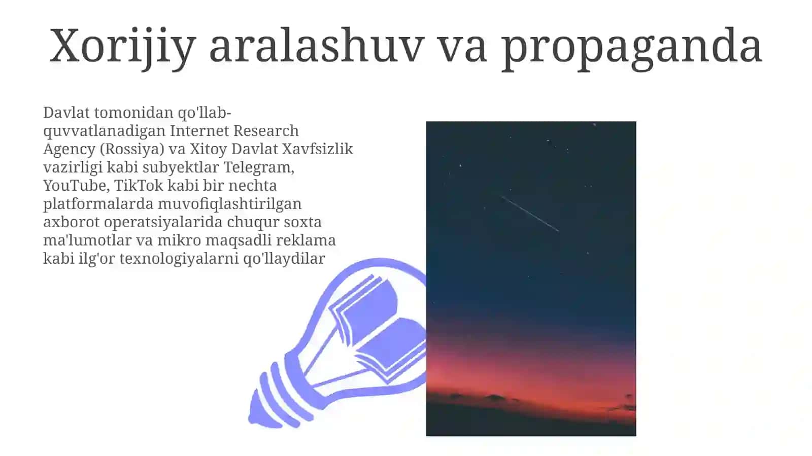 Zamonaviy axborot manipulyatsiyasi 3