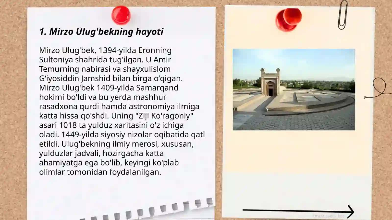 Mirzo Ulug'bekning Hayoti 3