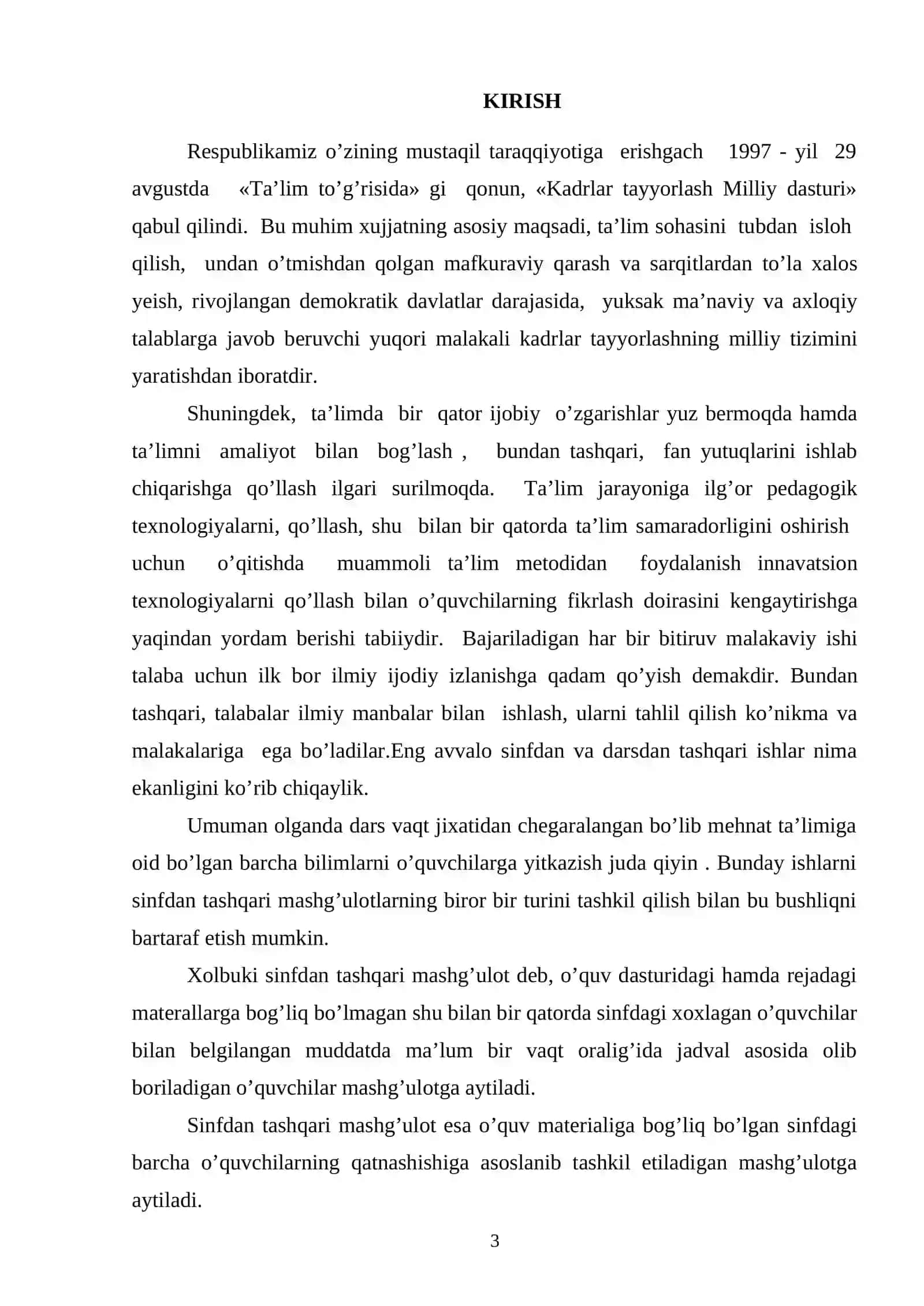 Mehnat ta’limidan sinfdan tashqari mashg’ulotlarni tashkil qilish texnologiyasi 3