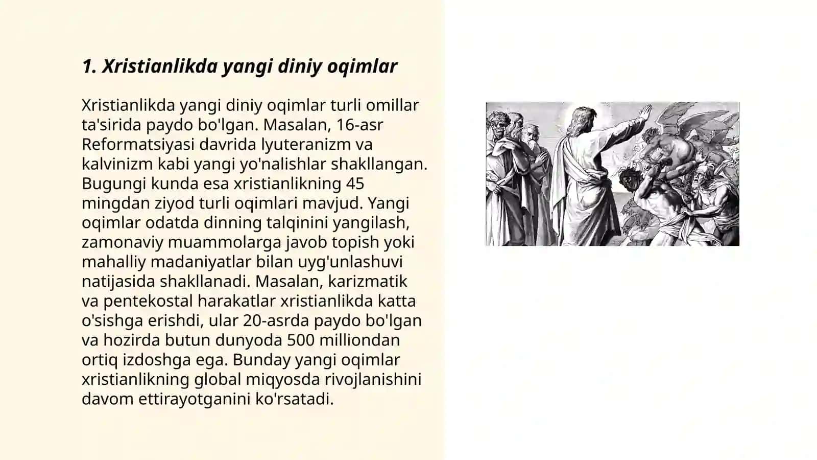 Xristianlikdagi noananaviy oqimlar 3