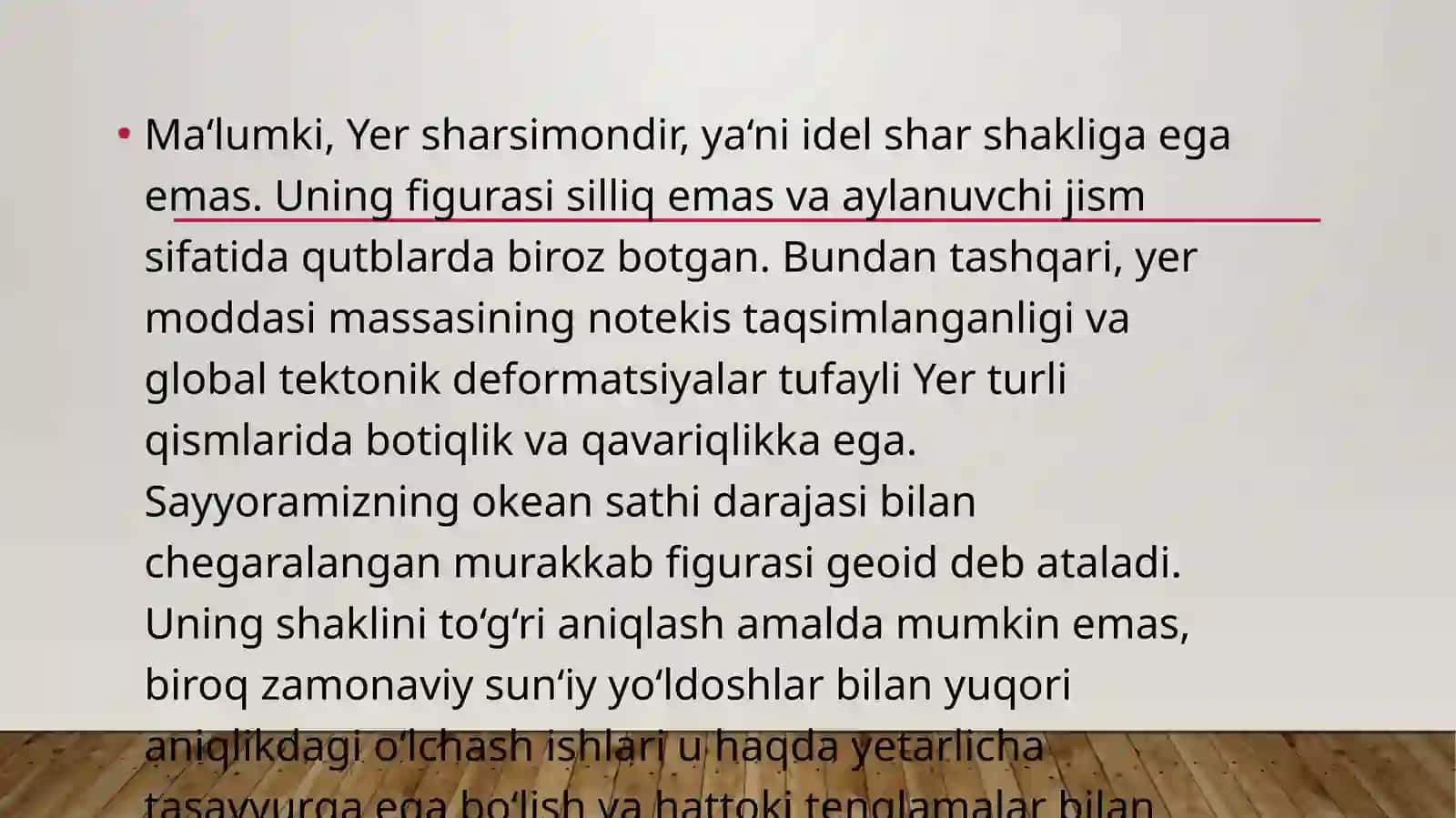 Mavjud kartografik materiallarni geodezik asoslarini, kartaning biror qismini xususiy masshtabini aniqlash 3