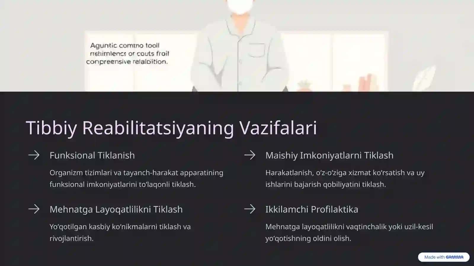 Reabilitatsiya va Fizioterapiya: Maqsad va Vazifalar 3