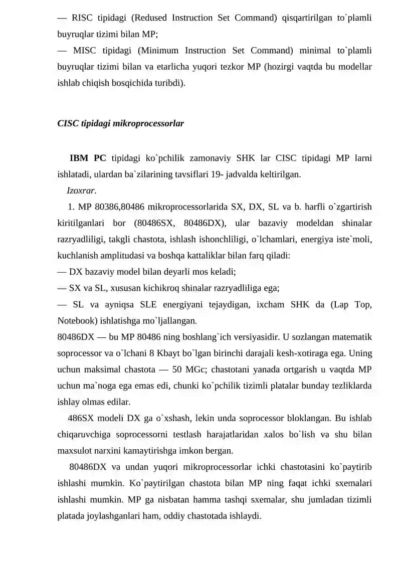 Mikroprosessorlar vatizim platalari 3