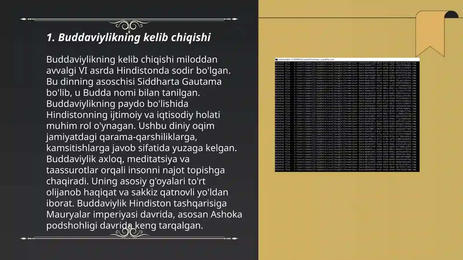 Buddaviylikning kelib chiqishi 3