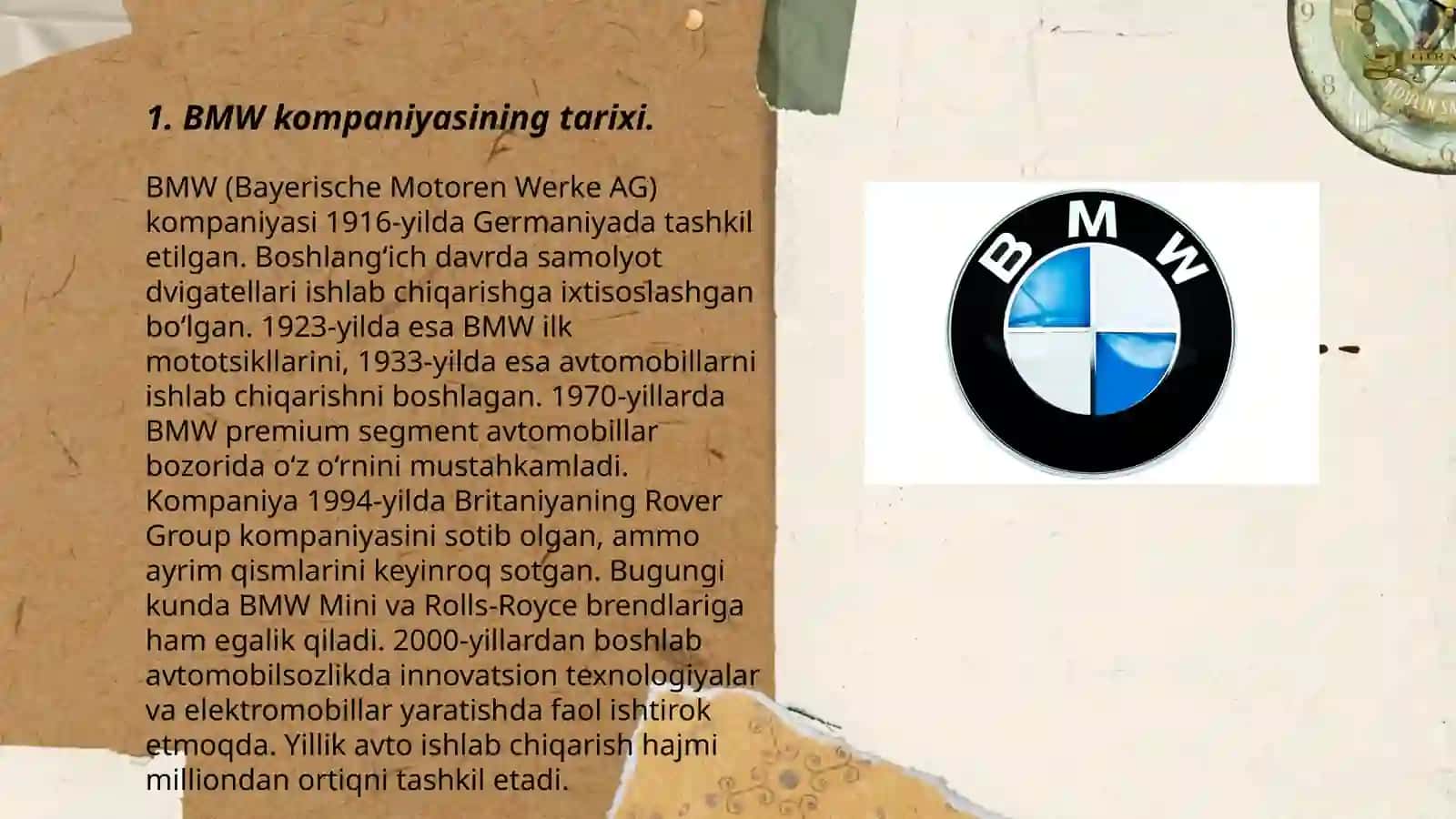 BMW kompaniyasi tarixi 3