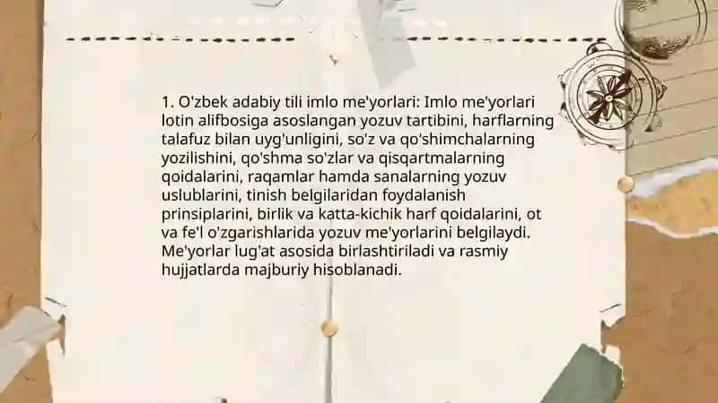 O'zbek adabiy til meyorlari 3