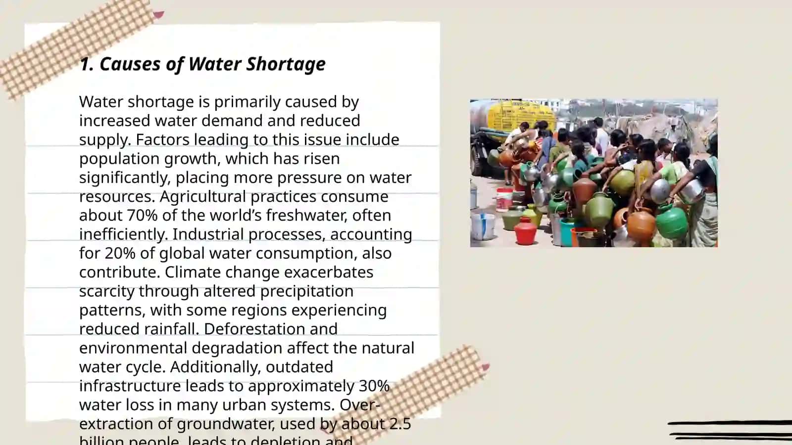 Water shortage 3
