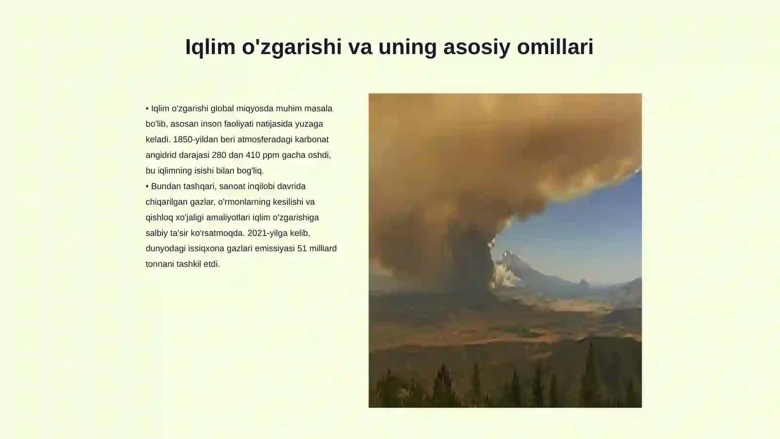 Global miqyosida iqlim o‘zgarishi oqibatlari 3