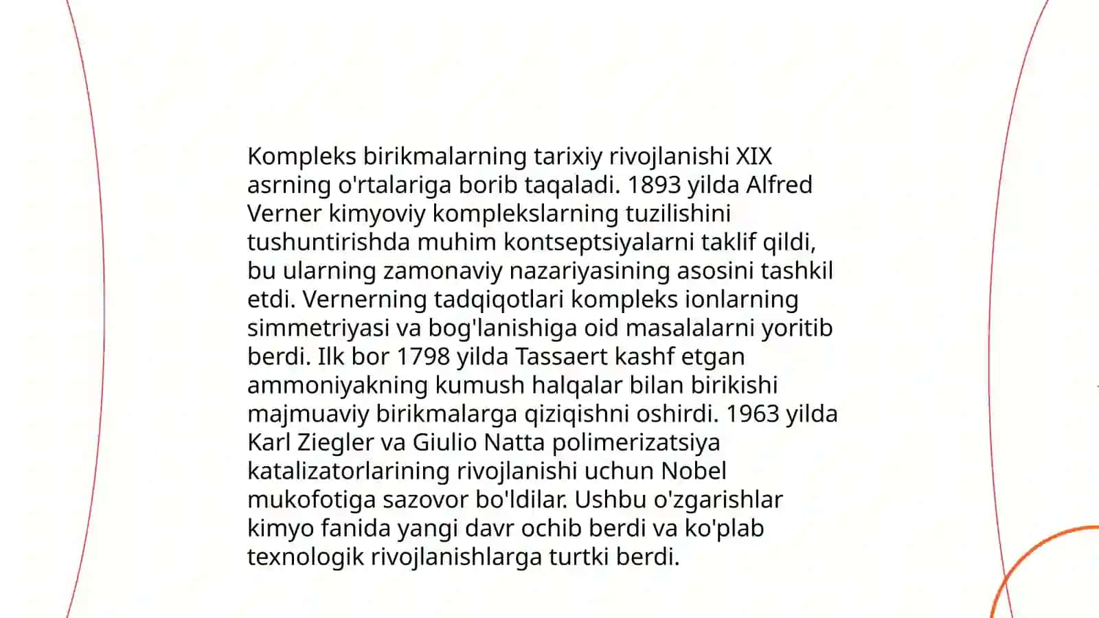 Kompleks birikmalarni õrganish tarexi 3