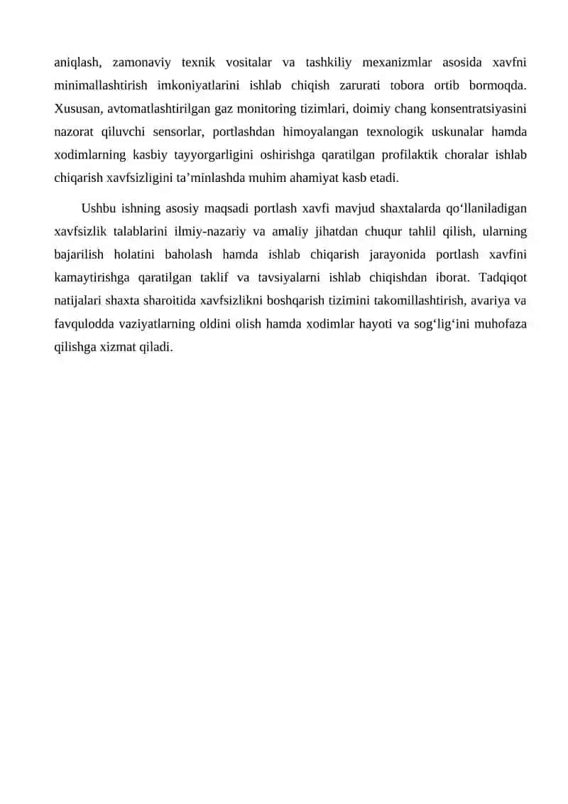PORTLASH XAVFI MAVIUD SHAXTALARDAGI XAVFSIZLIK TALABLARINING TAHLILI 3