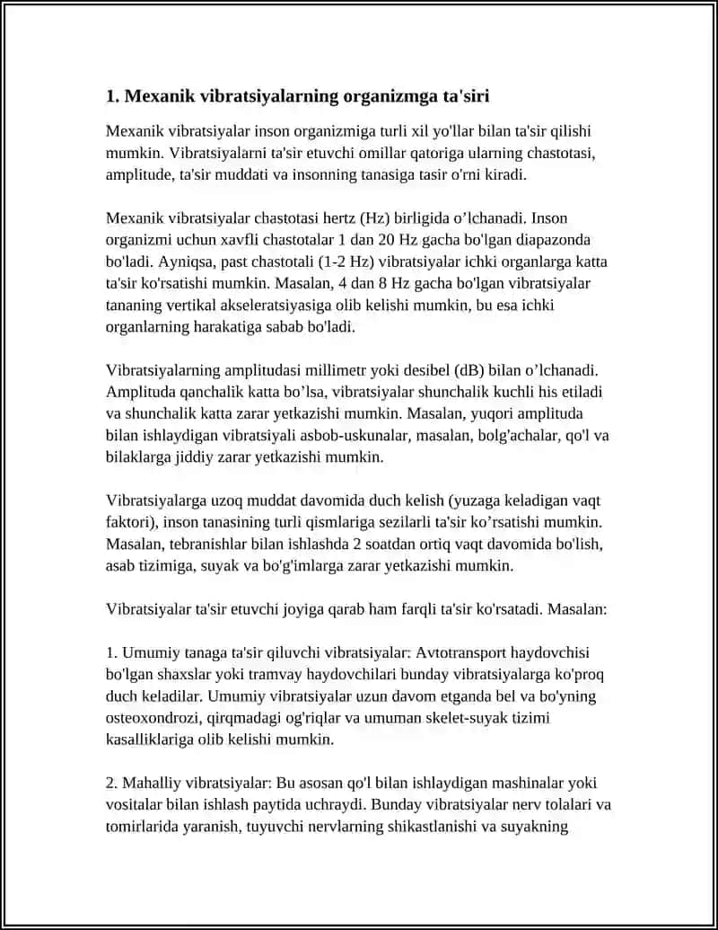 MEXANIK TO IQINLARNING INSON ORGANIZMIGA TA' SIRI 3