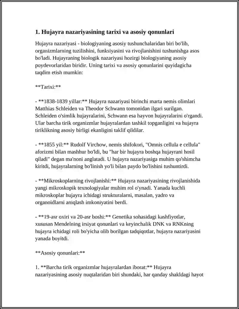 HUJAYRA TUZULISHI. HUJAYRA NAZARIYASI. HAYVON VA ODAM XROMASOMALARINING MORFOFUNKSIONAL XARAKTERISTIKASI 3