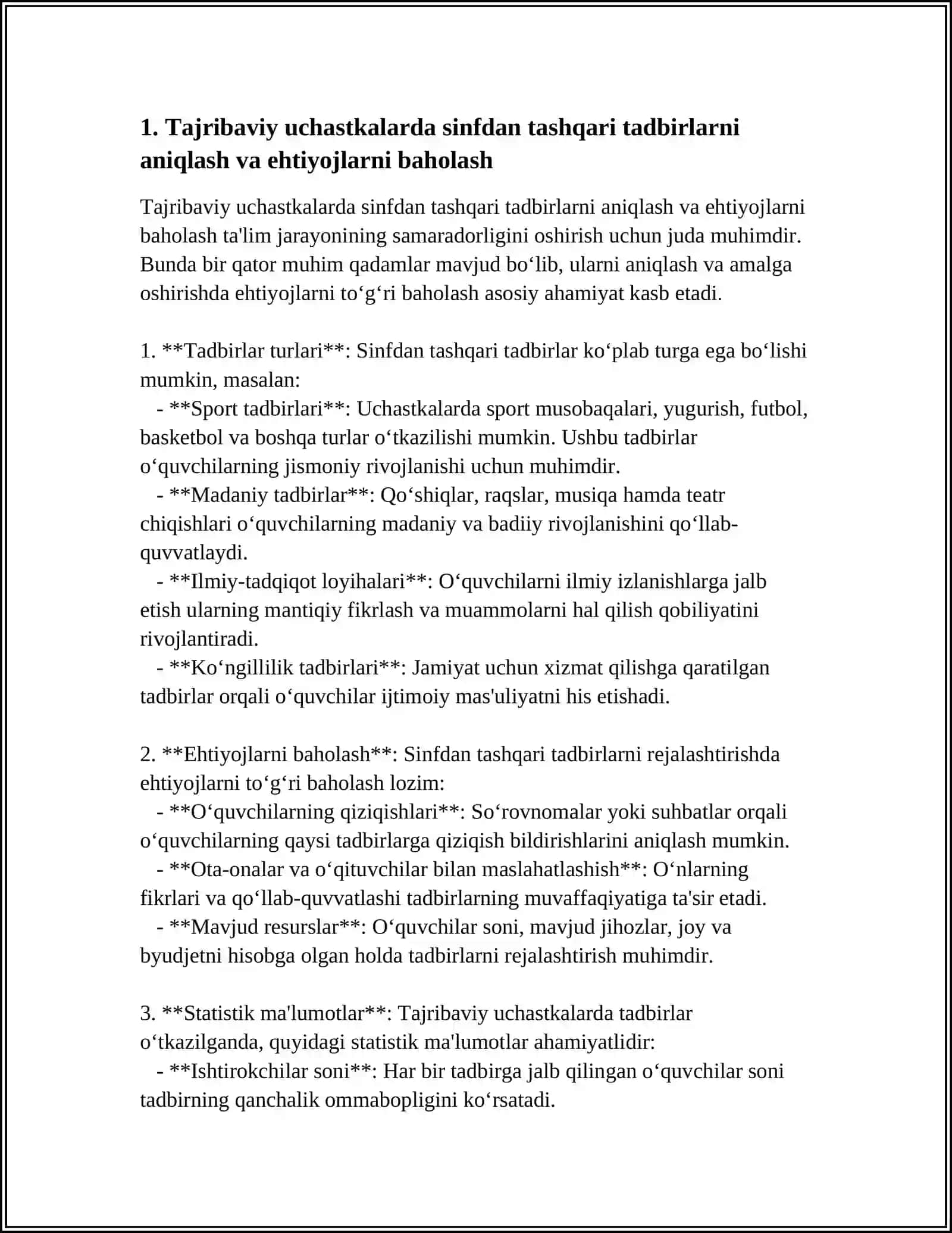 MAKTAB TAJRIBA UCHASTKALARIDA SINFDAN TASHQARI ISHLARNI REJALASHTIRISH YOʻLLARI 3