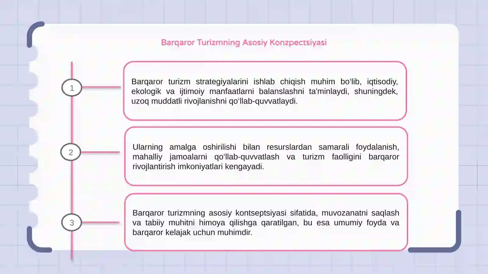 Barqaror turizm strategiyalarini ishlab chiqish va amalga oshirish 3