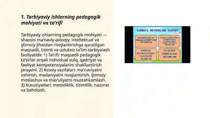 Tarbiyaviy ishlarning pedagogik mohiyati va asosiy vazifasi 3