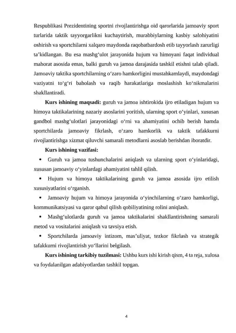 Guruh va jamoa ishtirokida ijro etiladigan hujum va himoya taktikasi 3