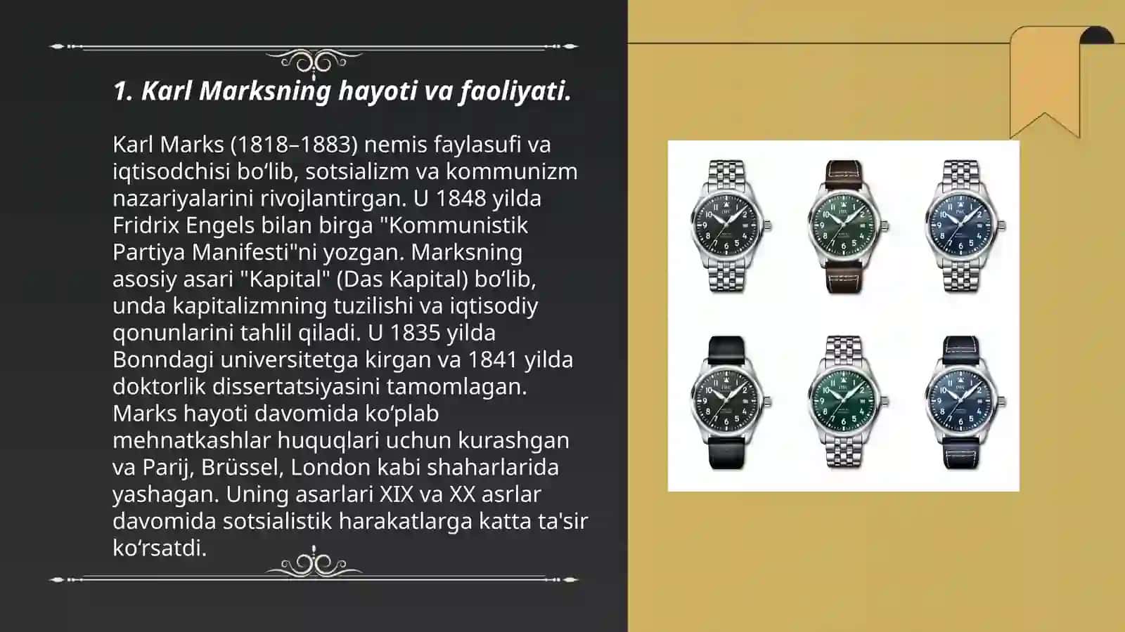 KARL MARKS VA MARKSIZM: KAPITALIZM TANQIDI VA SINFIY KURASH 3