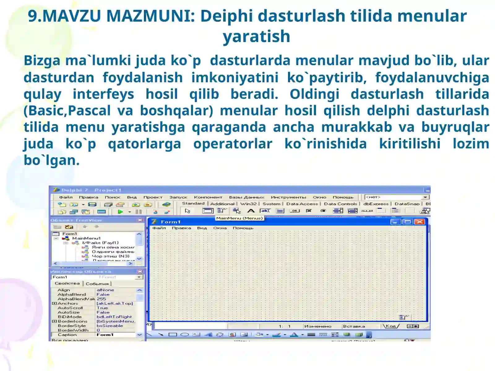 Delphida menular yaratish 3