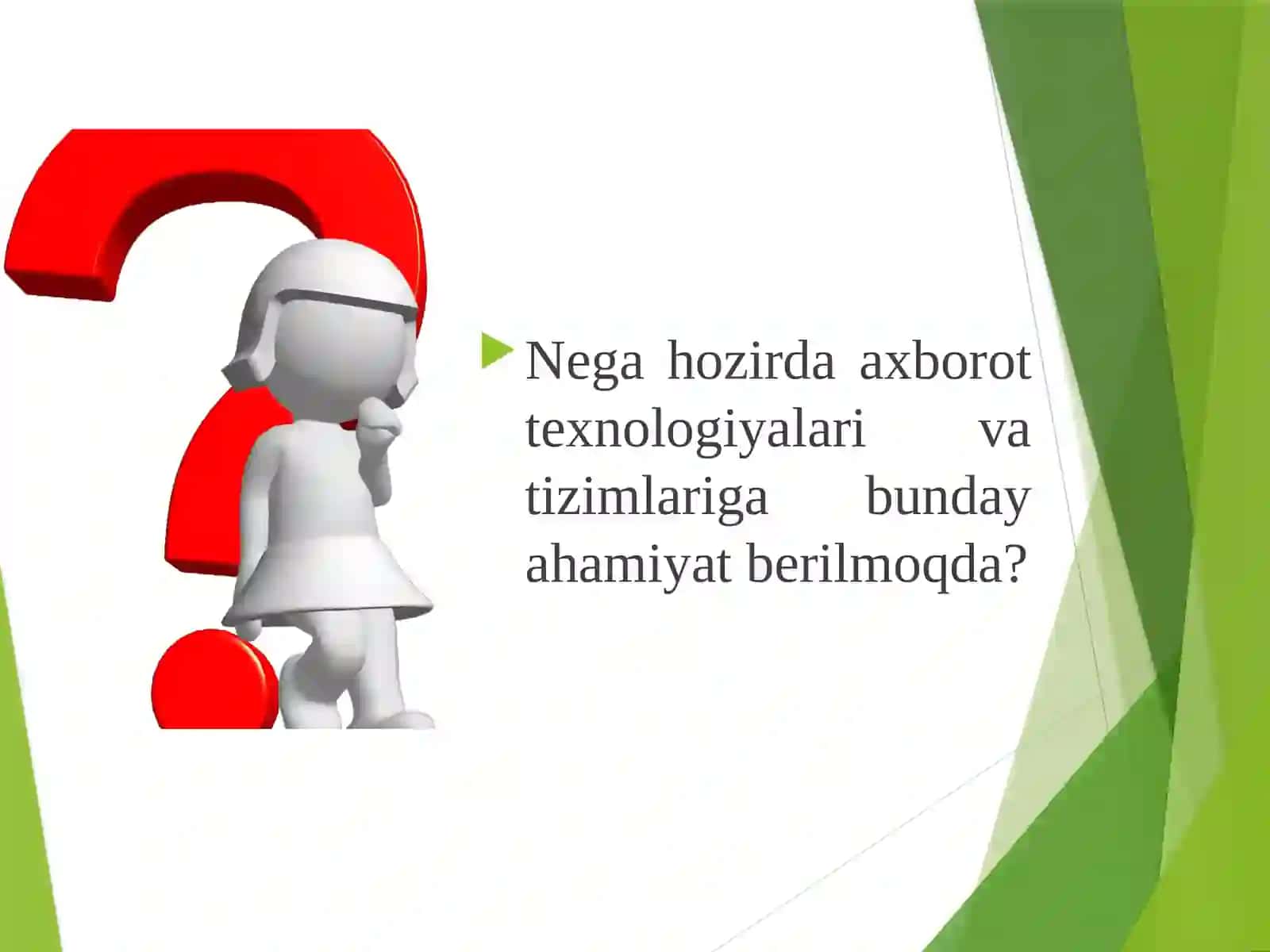Axborot tizimlarining tushunchasi va ulardan iqtisodiyotning sohalarida foydalanish imkoniyatlari 3