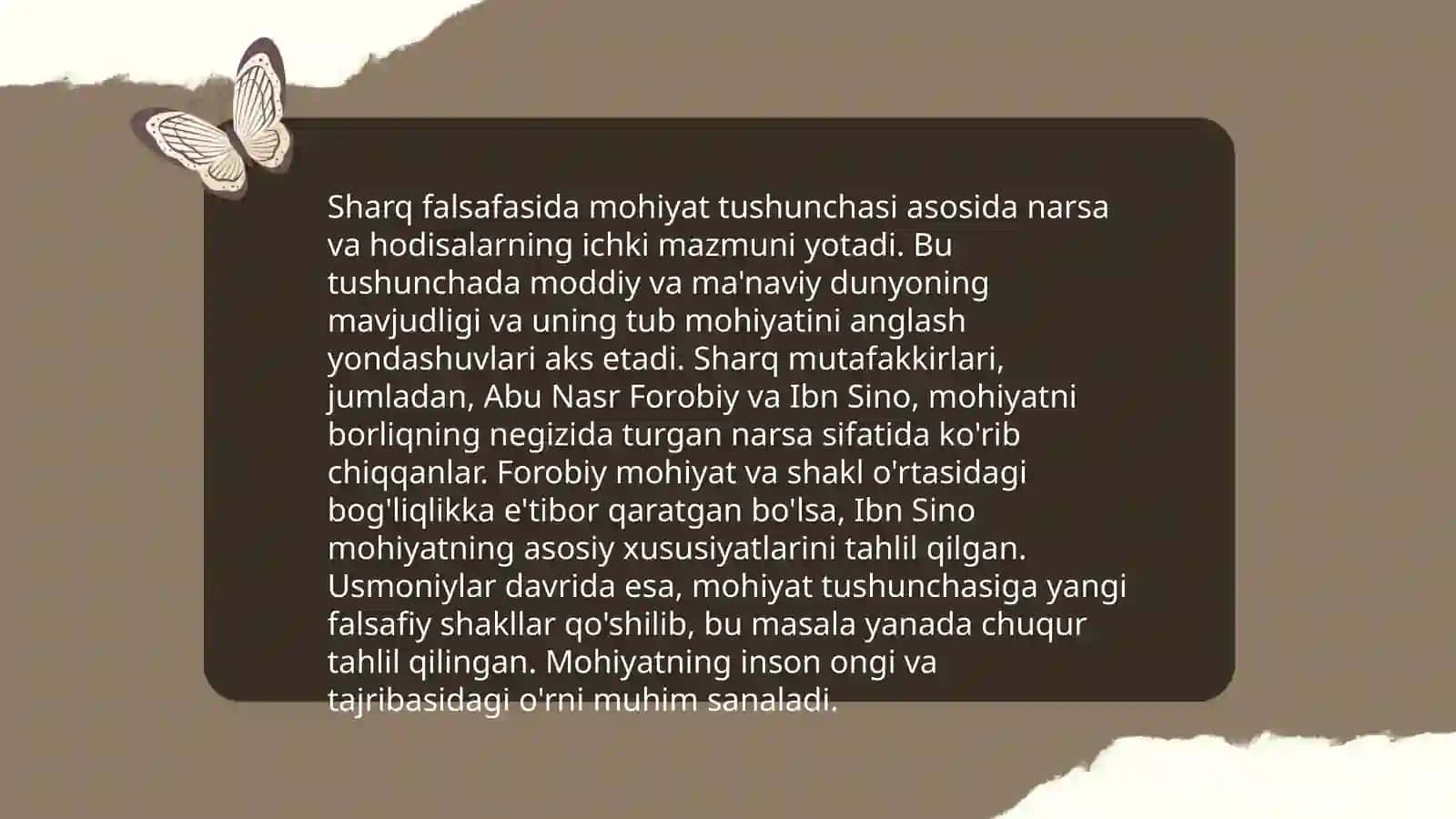 Sharq va Garb mutafakkirlari ta'riflarini tasniflash 3