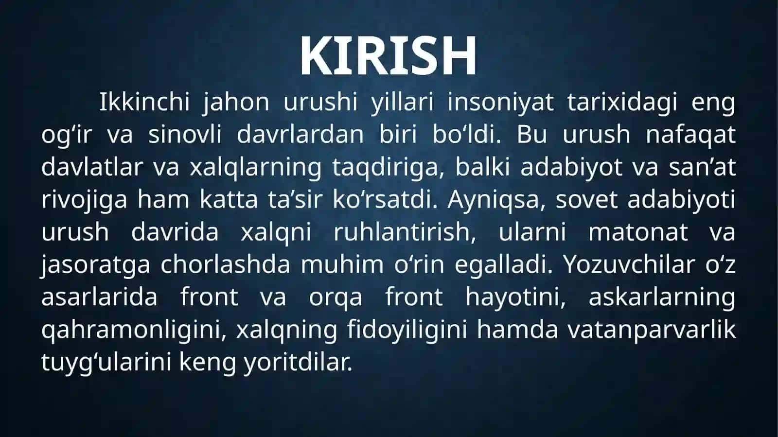 Ikkinchi jahon urushi yillarida sovet yozuvchilari va ularning asarlari 3