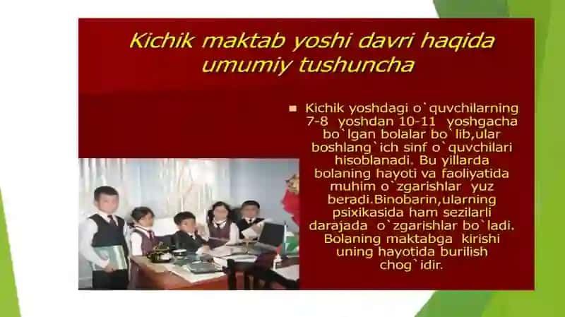 Kichik maktab yoshi davrining psixologik xususiyatlari 3