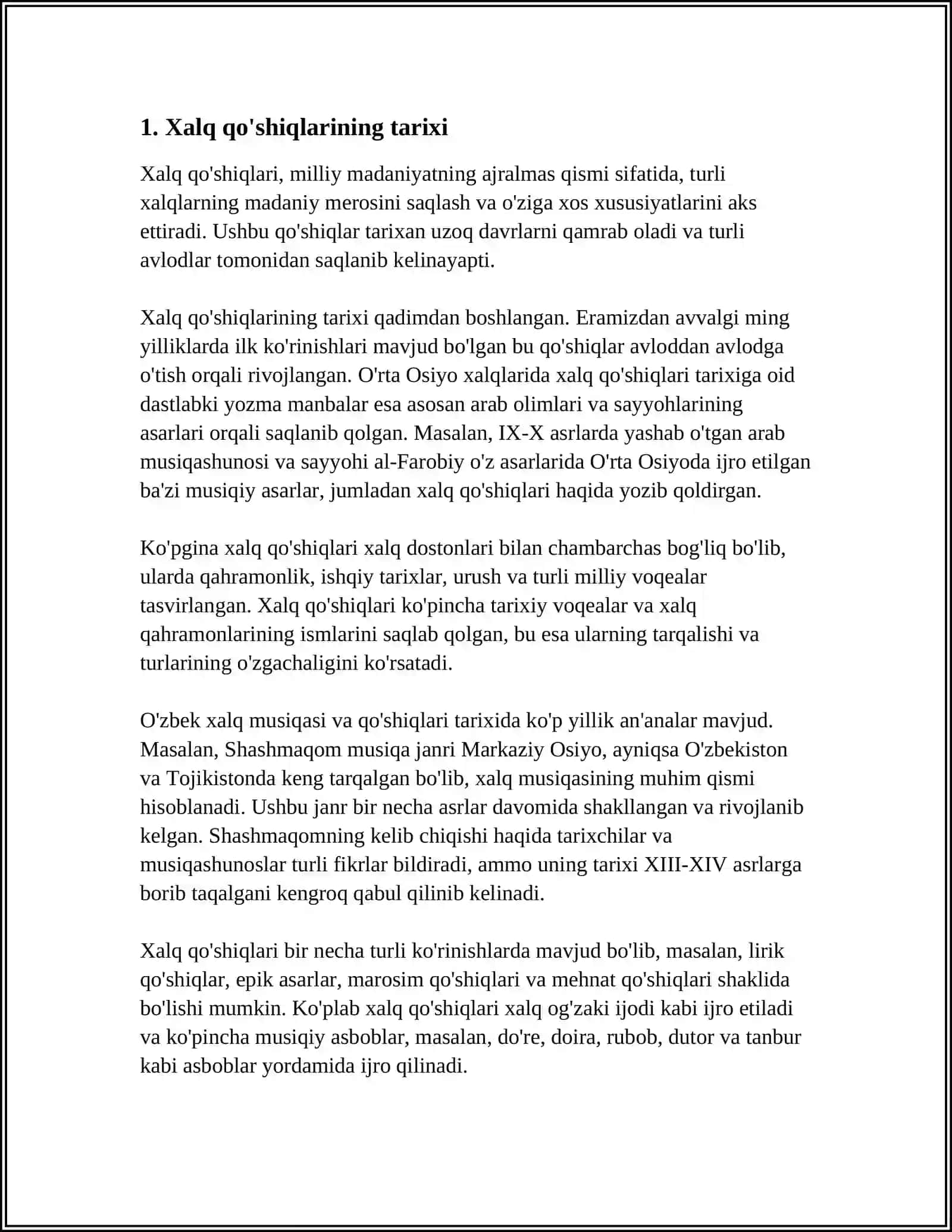 XALQ QO'SHIQLARINING JANR XUSUSIYATLARI 3