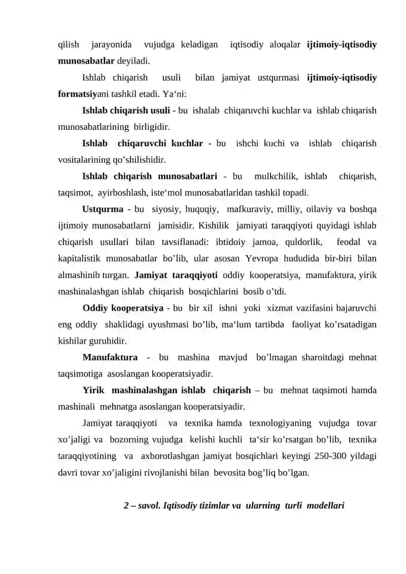 Ijtimoiy-iqtisodiy tizimlar va mulkchilik munosabatlari 3
