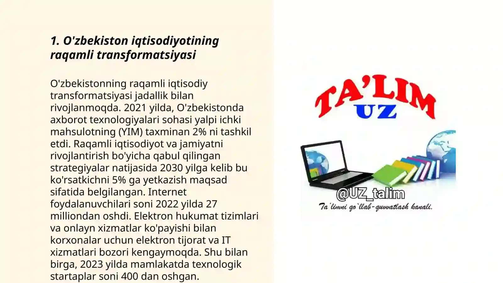 Bitiruv malakaviy ishi mavzularini tanlashda quyiladigan talablar 3