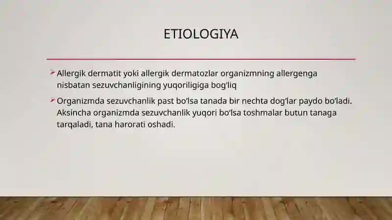 Allergodermatitlar 3