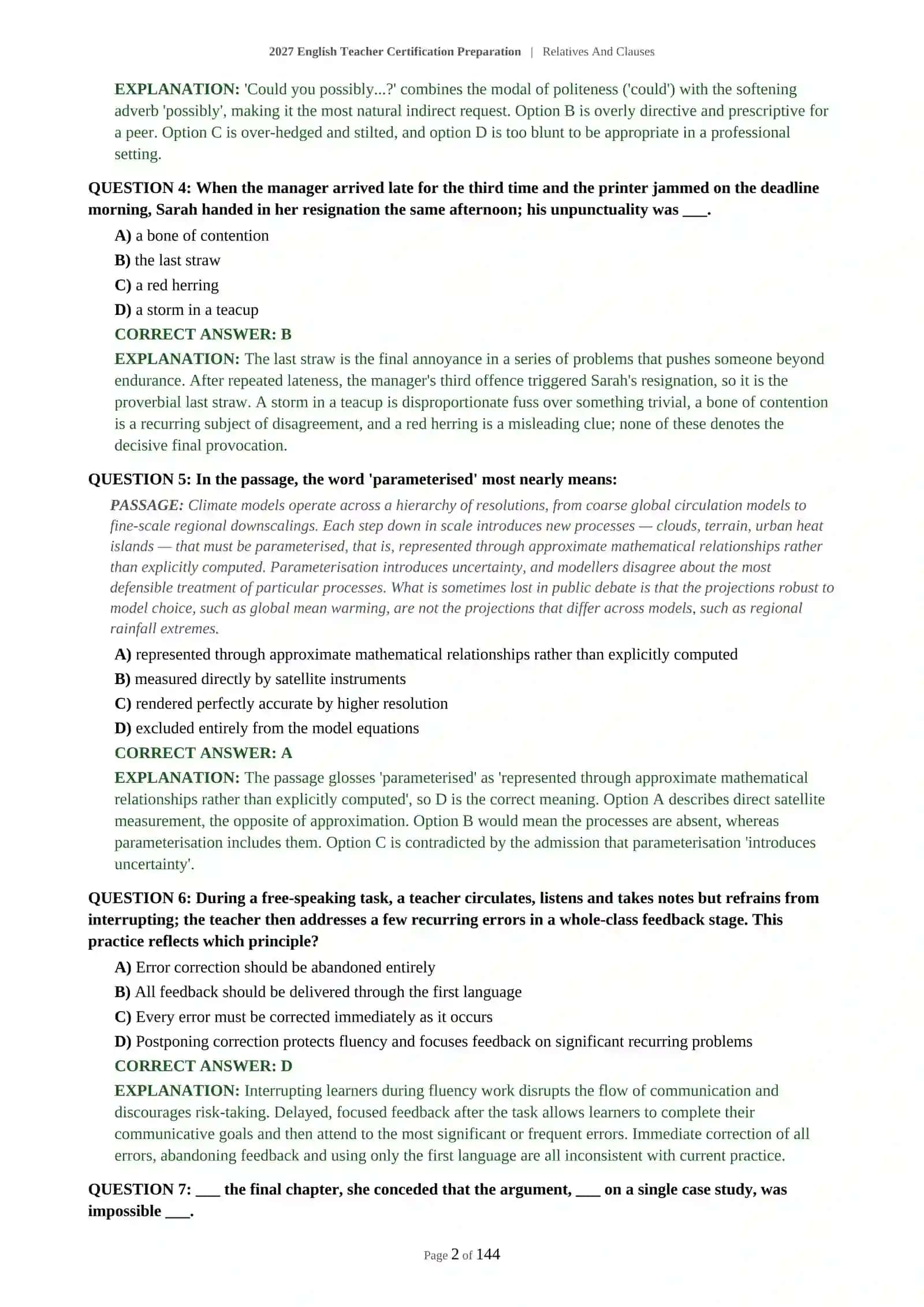 RELATIVES AND CLAUSES- 2027 ENGLISH TEACHER CERTIFICATION PREPARATION 3
