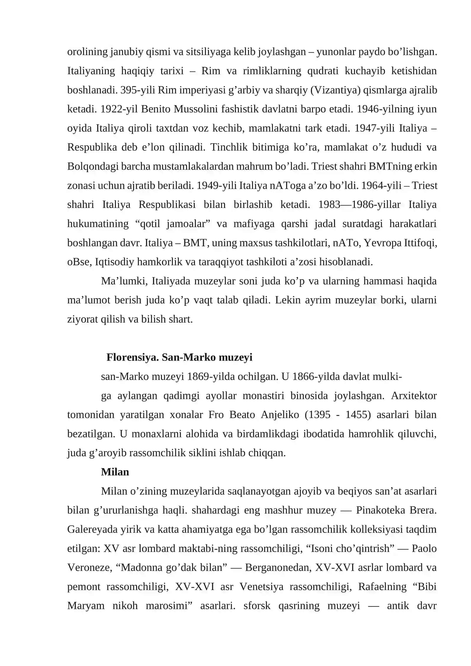Italiya muzeylari 3