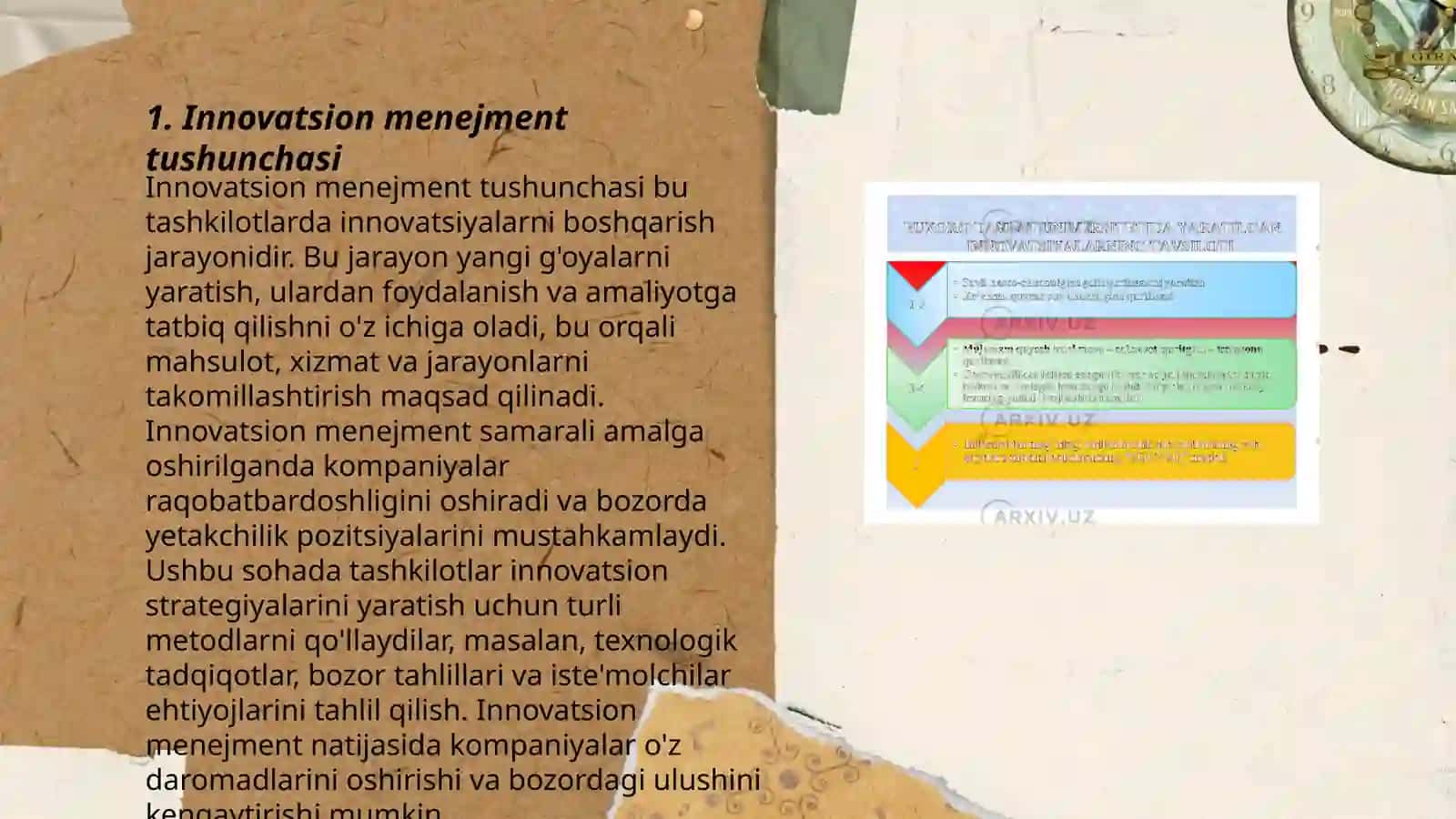 Innovatsion Menejmentning maqsadlari va Vazifalari 3