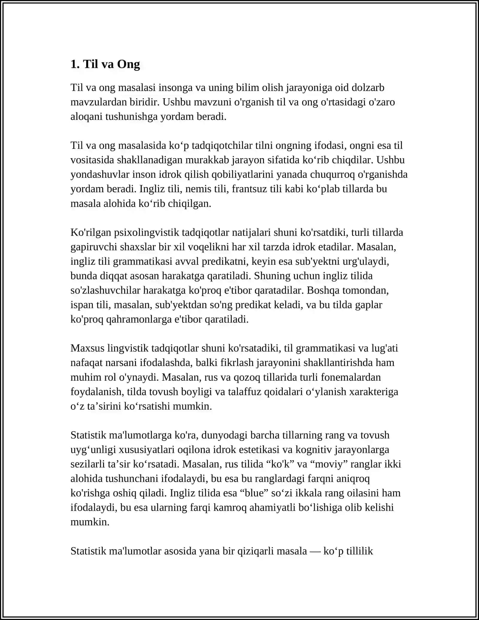 SAMARALI MULOQOTNING ASOSIY TARKIBIY ELEMENTLARI. SHAXSLAR ARO MULOQOT KO'NIKMALARI 3