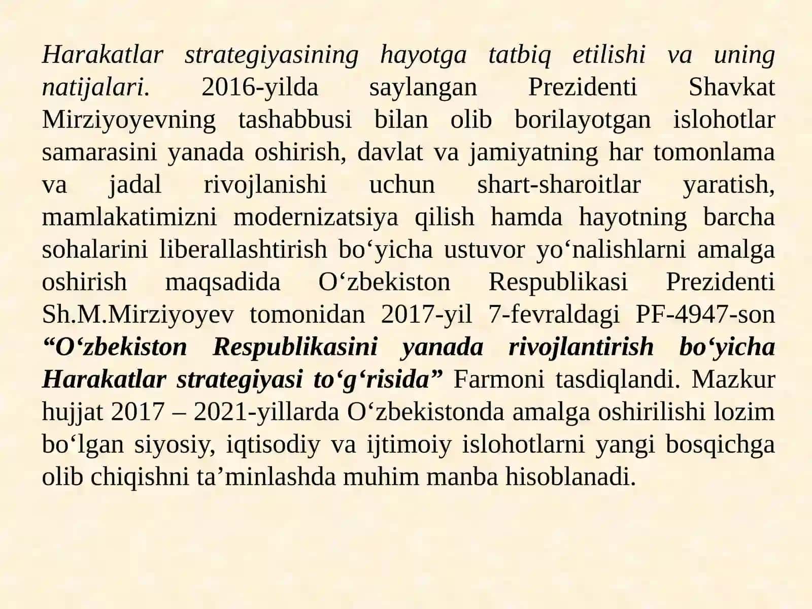 O`zbekistonning eng yangi tarixi fanidan taqdimot 3