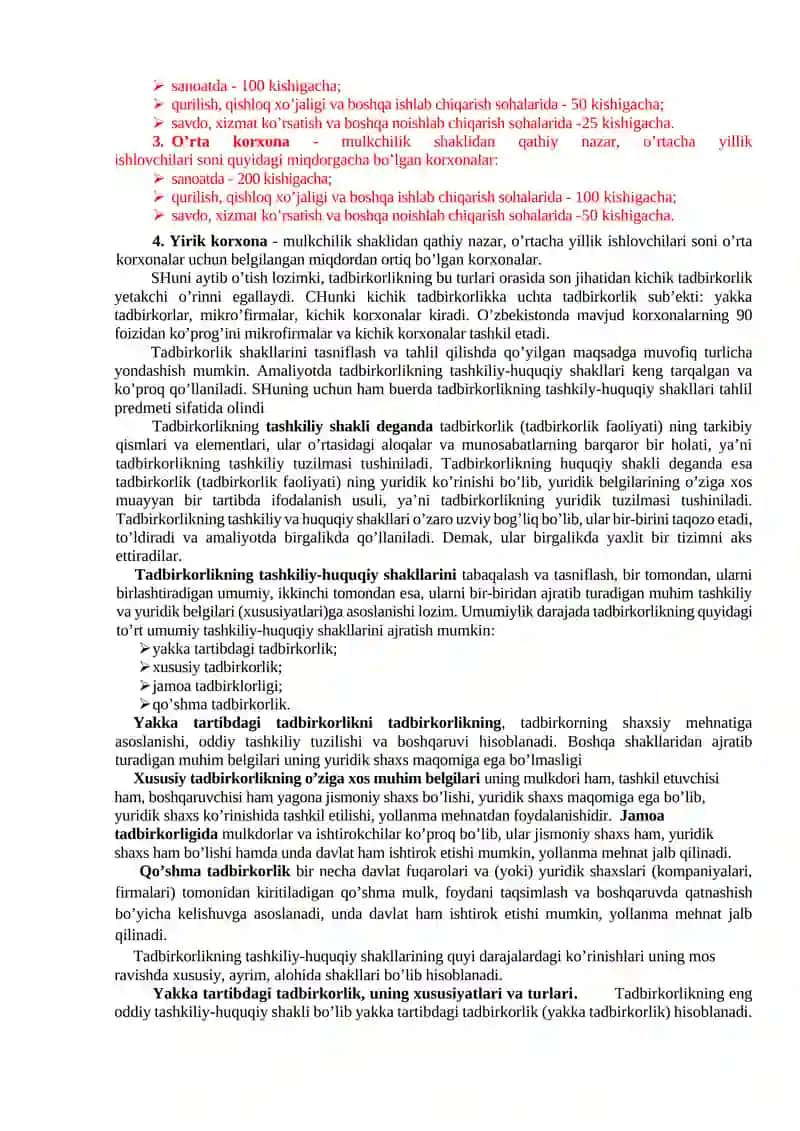 Tadbirkorlikfaoliyatining tashkiliy-huquqiy shakllarini 3