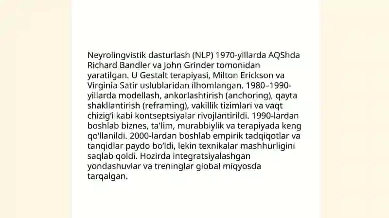 Neyrolingvistik dasturlash texnologiyasi 3