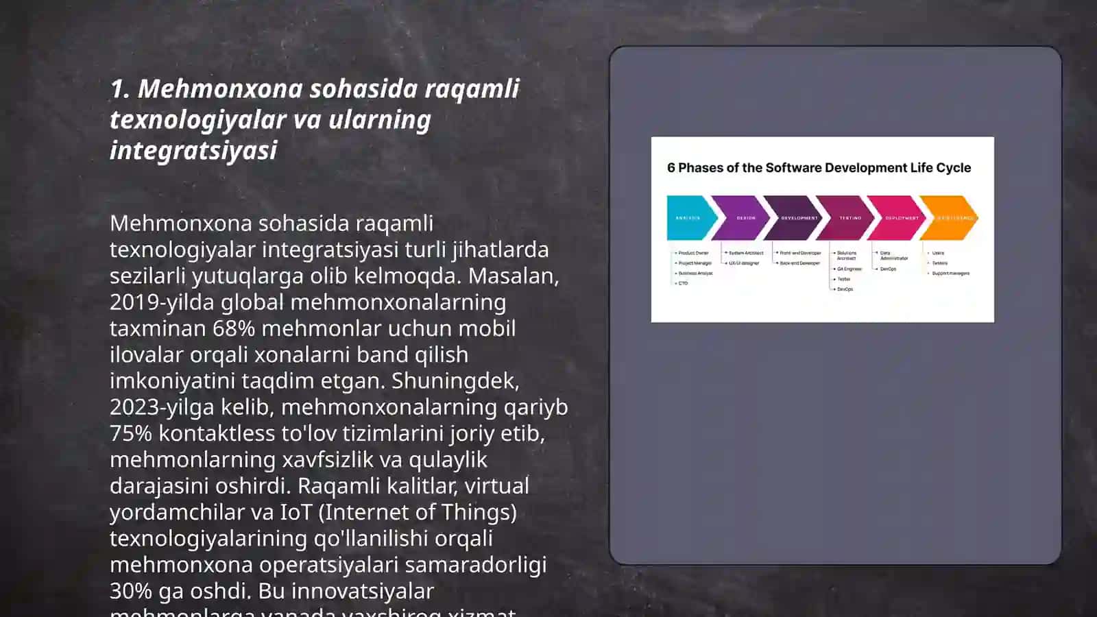 Jahon va mahalliy industriya rivojlanishining zamonaviy tendensiyalari (mehmonxona va restoran menejmenti bo'yicha) 3