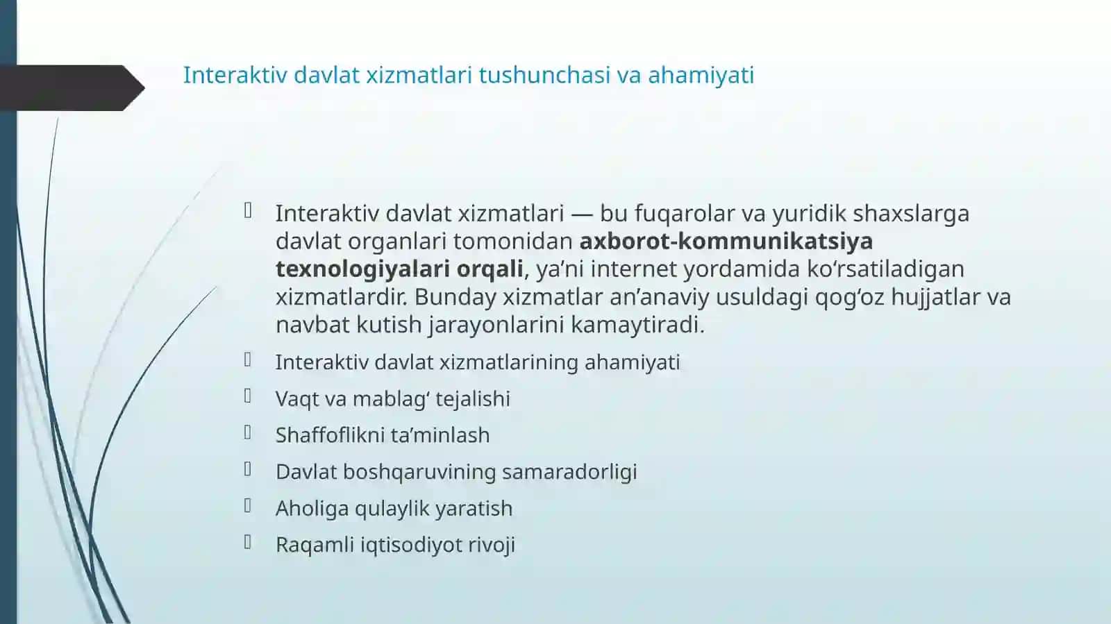 Interaktiv davlat xizmatlarini o‘rganish va amalda qo‘llash. Data.egov.uz davlat xizmatlari portalidan foydalanish 3