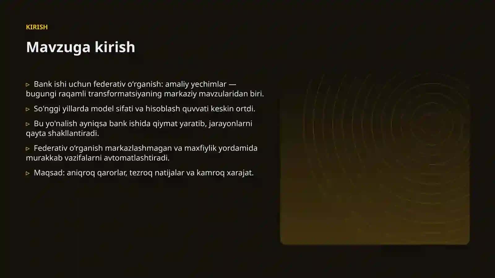 Bank ishi uchun federativ oʻrganish: amaliy yechimlar 3