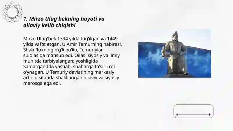 Mirzo Ulug'bekning hayoti va oilaviy kelib chiqishi 3