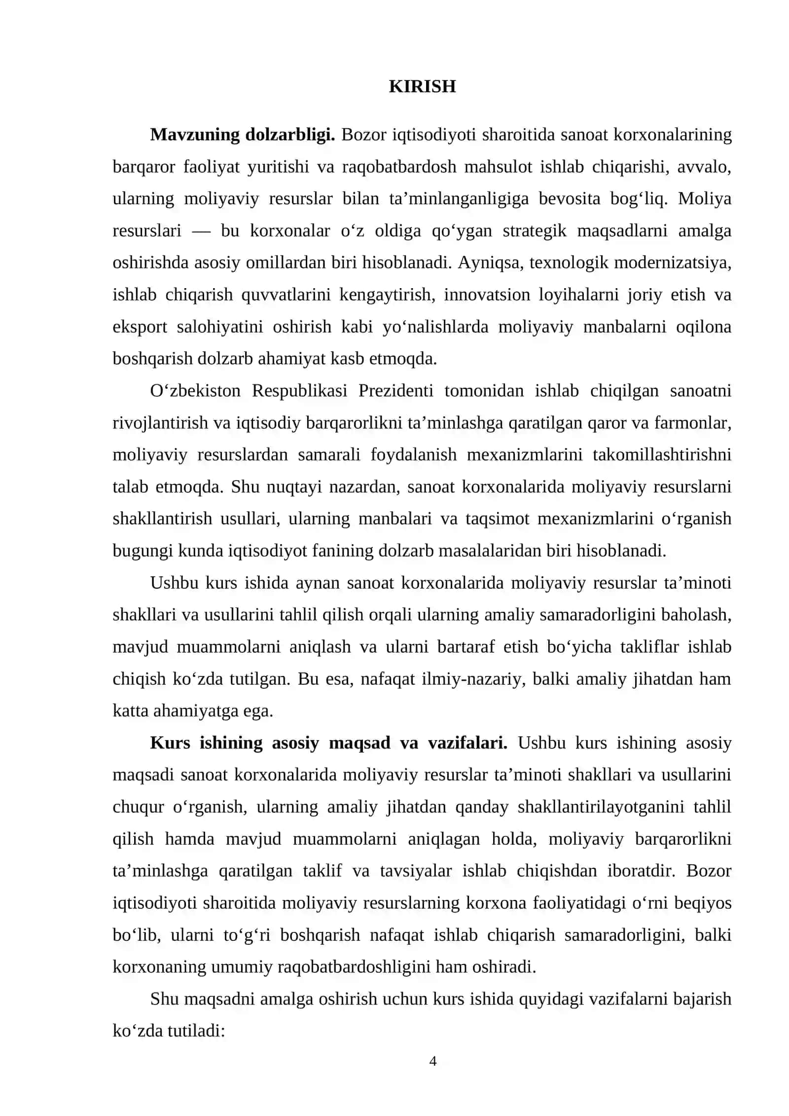 SANOAT KORXONALARIDA MOLIYAVIY RESURSLAR TA’MINOTI SHAKLLARI VA USULLARI 3