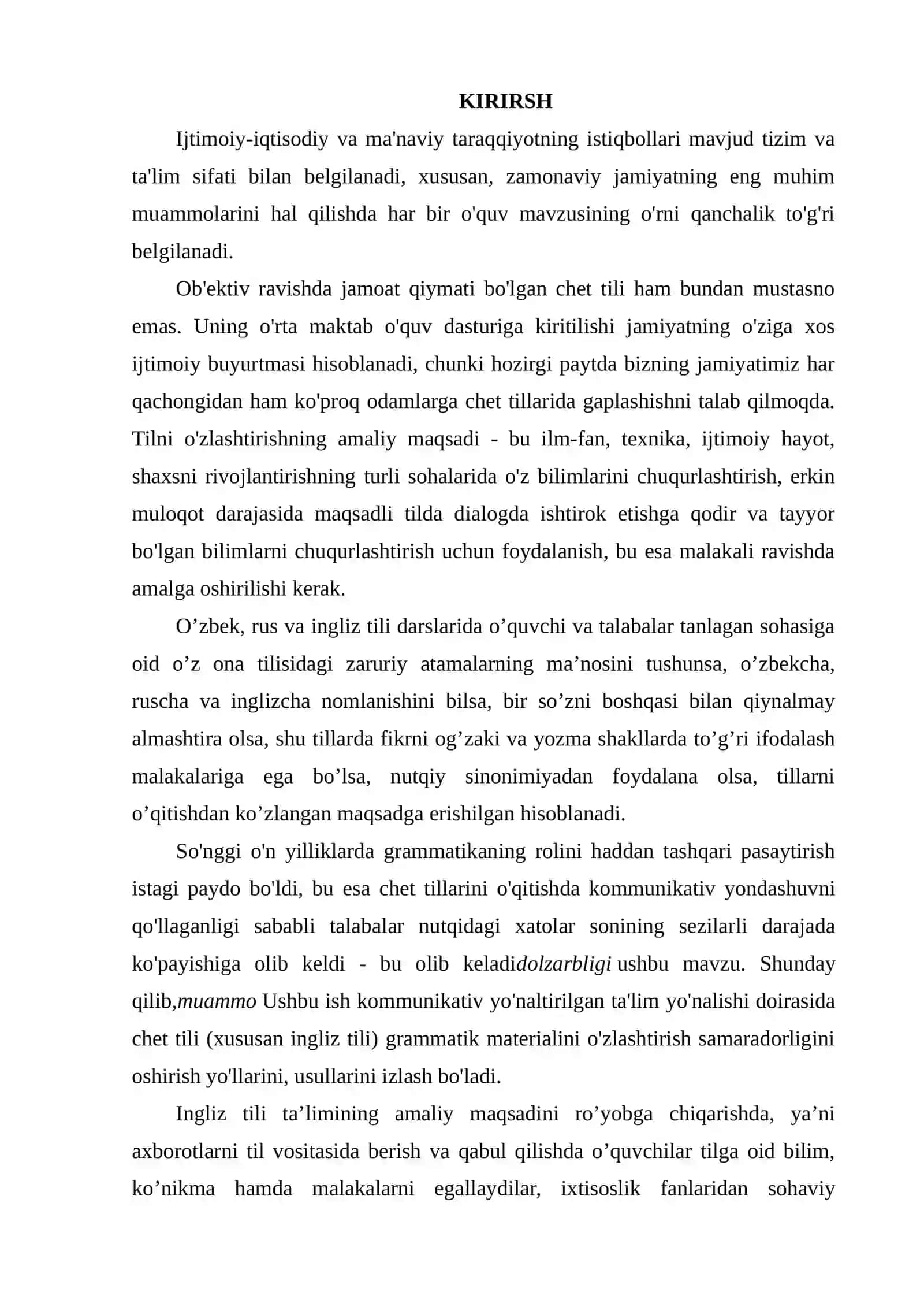 INGLIZ TILINI O`QITISH METODIKASI 3