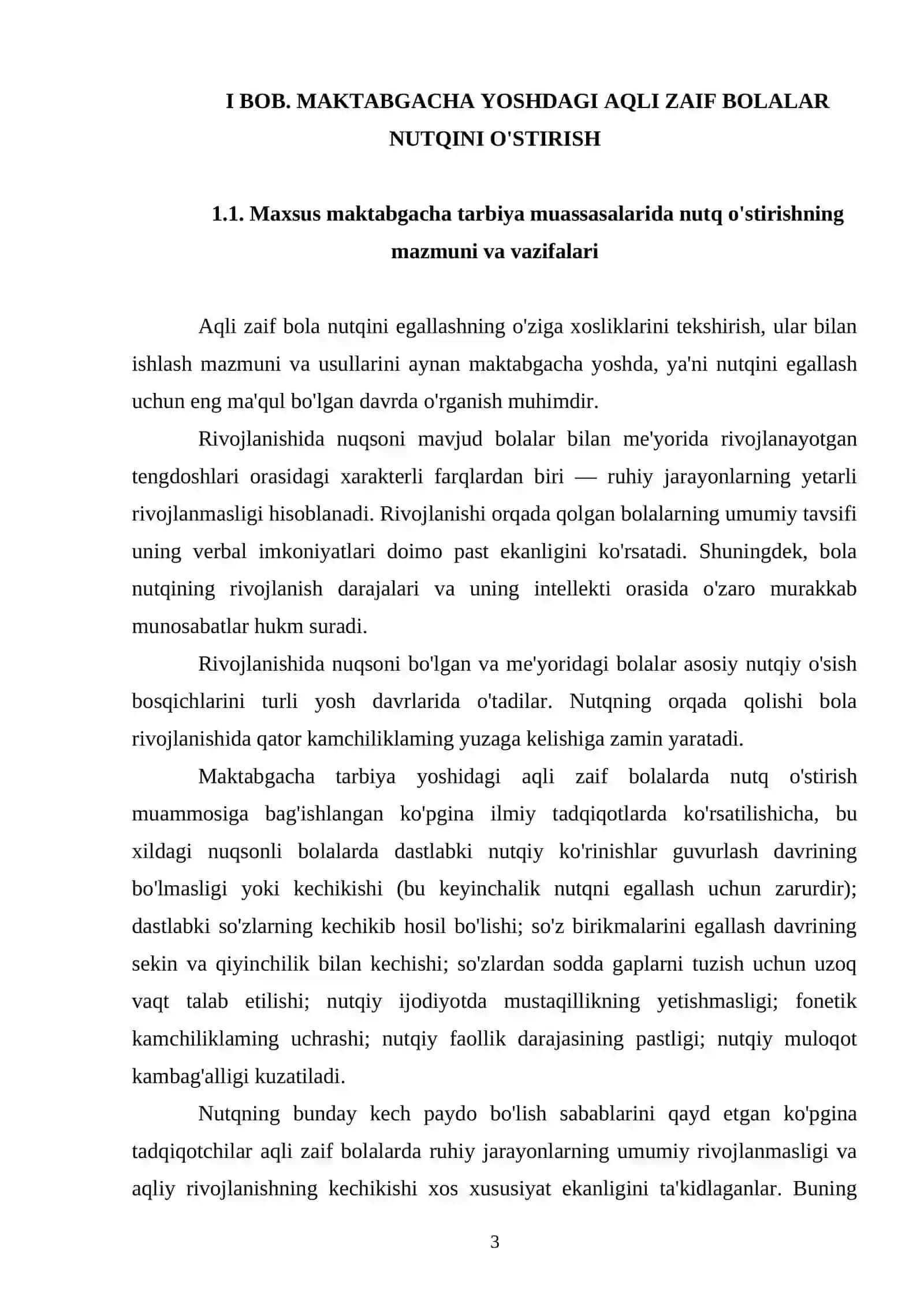 Maktabgacha yoshdagi aqli zaif bolalarni predmetlar olami bilan tanishtirish 3